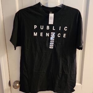 Black T-Shirt PUBLIC MENACE